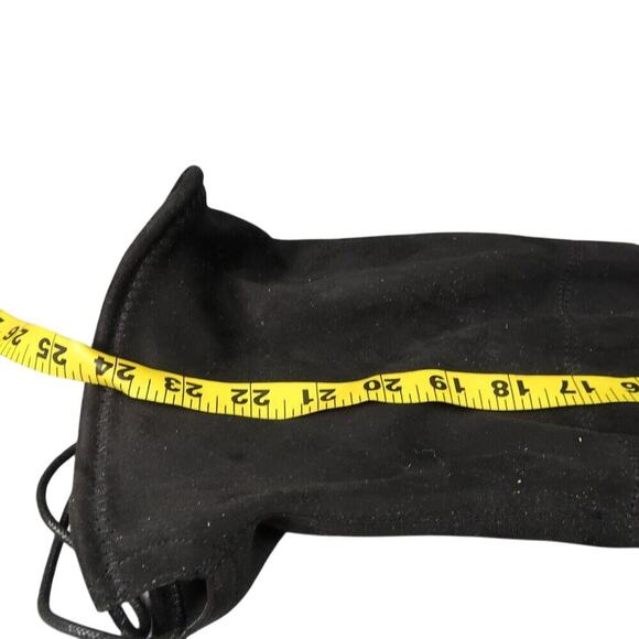 Charles David Shoes Women 7 Boots Fashion Over The Knee Gammon Pull On Tie Black - Picture 14 of 16